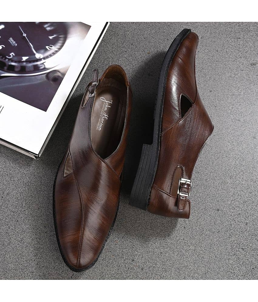 John Karsun Brown Men's Mojaris