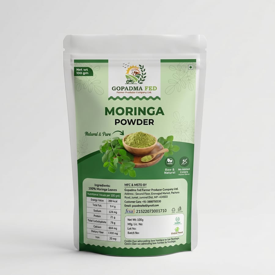 Moringa Powder - 100 gm - 100 gm - One stand-up pouch