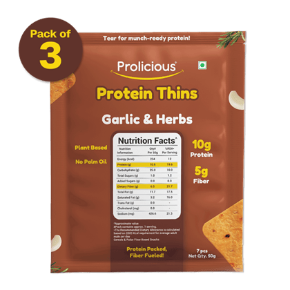 Garlic & Herbs Protein Thins Garlic & Herbs Protein Thins - Pack of 6