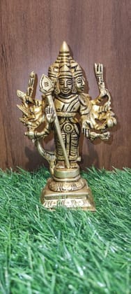 BRASS MURUGAN WITH 6 FACES BRASS MURUGAN WITH 6 FACES