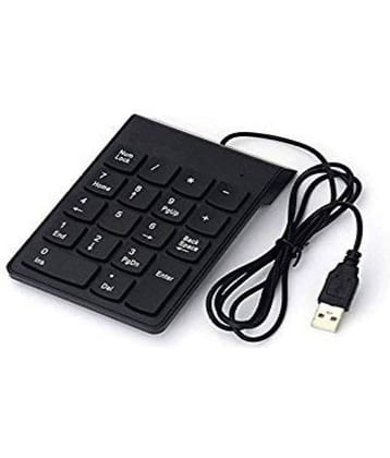 EKRAJ Black USB Wired Numeric Keypad
