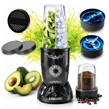 Kanchan Nutri Blender Mixer Grinder (2 Jar, 2 Blade) 450 Watt - Blender for Smoothie, Protein Shake, Juice Puree Masala Chutney, Unbreakable Jars (500ml & 300ml) -SS Blades for Grind & Blend Kanchan Nutri Blender Mixer Grinder (2 Jar, 2 Blade) 450 Watt - Kanchan Nutri Blender Mixer Grinder (2 Jar, 2 Blade) 450 Watt - Blender for Smoothie, Protein Shake, Juice Puree Masala Chutney, Unbreakable Jars (500ml & 300ml) -SS Blades for Grind & Blend Kanchan Nutri Blender Mixer Grinder (2 Jar, 2 Blade) 450 Watt -