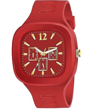 Viser Red Dial Analog Boys Watch ( Pack of 1 )