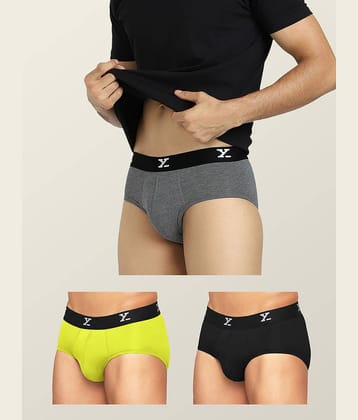 XYXX Pack of 3 Modal Briefs For Men's ( Multicolor )
