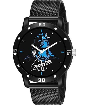 MIVAAN Black Silicon Analog Men's Watch