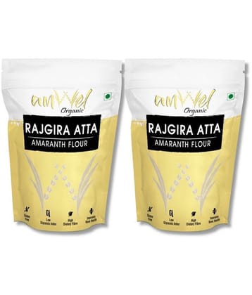 Amwel Rajgira Atta | Amaranth Flour | Gluten Free, High in Protein  900 gm Pack of 2