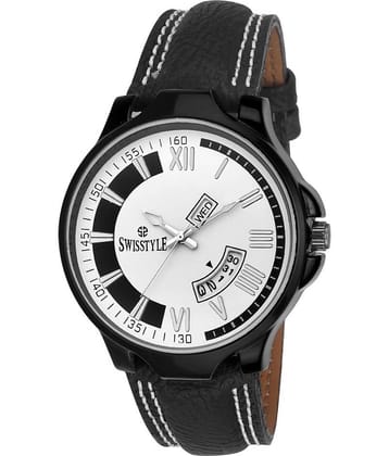Swisstyle analogue watches for men SS-GR871-WHT-BLK