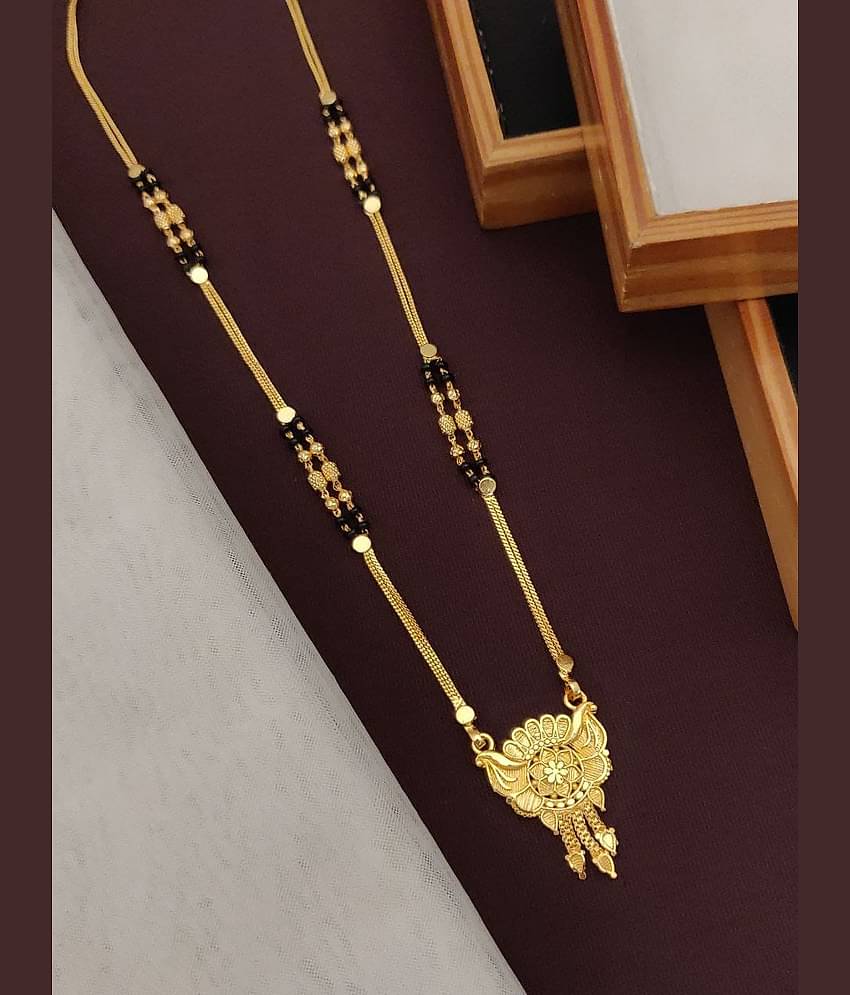 Shivay Fashion Golden Mangalsutra ( Pack of 1 )