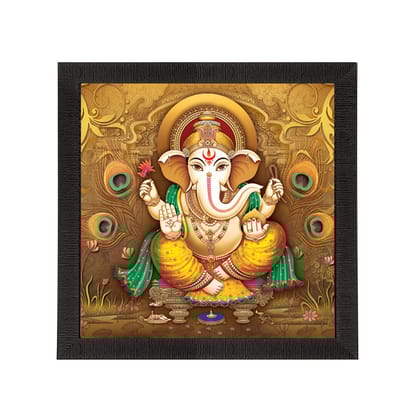 Lord Ganesha Satin Matt Texture UV Art Painting