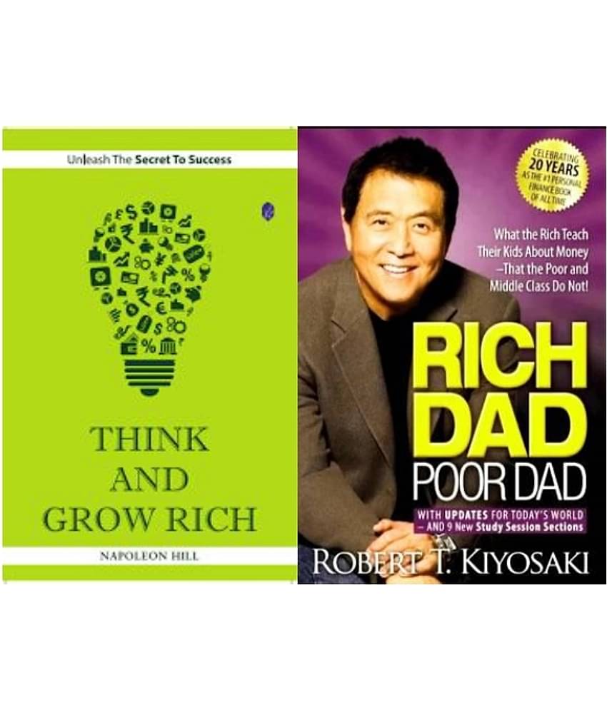 Think And Grow Rich + Rich Dad Poor Dad ( English )