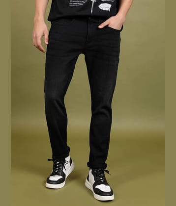 Highlander Slim Fit Solid Men's Jeans - Black ( Pack of 1 )