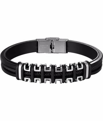 FASHION FRILL Black Bracelet ( Pack of 1 )