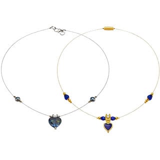 Invisible Chain 1 Layer, Royal Blue and Deep Blue Colour, 2 Qty