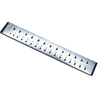 Scorpion Draw Plate Monopoly Brand, Half Round Holes 8 Inch - 30 Holes