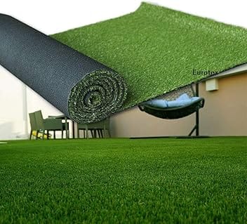 Eurotex 35MM Artificial Grass Carpet Mat for Balcony, Lawn, Door, Soft Comfortable (PE & PP, Natural Green, 6.5x3.5 Feet)