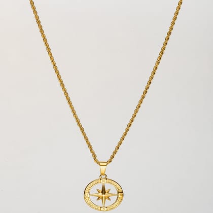 NORTH STAR (GOLD) Pendant+ Chain