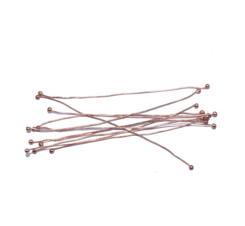 Copper 24 Gauge Brass Fuse Wire (Ball Pins) For Jewellery Making , BPP-011-Per Packet of 50 Gram / 3 Inch
