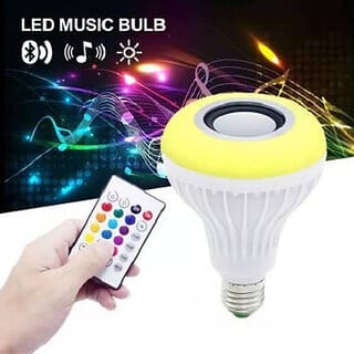 Smart LED Wireless Light Bulb Speaker  Ambient Lighting & Music for Home Dcor