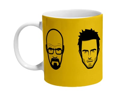 Multicolor Breaking Bad Walter Jesse Yellow Black Ceramic Mug