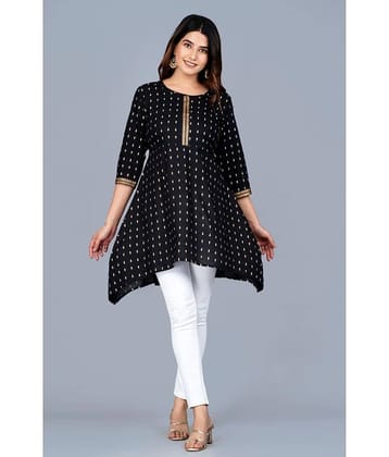 Aurelisa - Black Rayon Women's Tunic ( Pack of 1 )