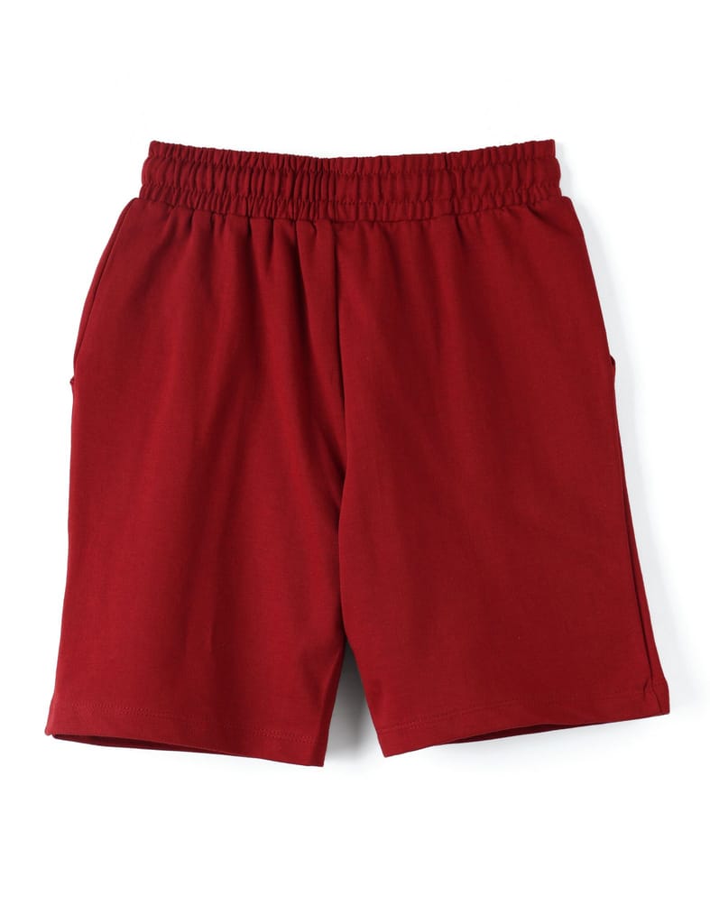 New Kids Boys Shorts Cotton French Terry Winery Red Mountain Bike 2025 at ShopCircuit | ONDC
