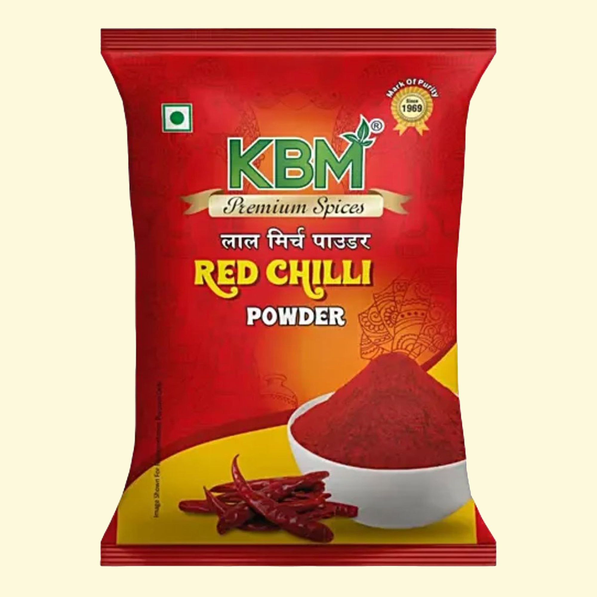 KBM Premium Spices Red Chilli Powder, 200 gm Pouch