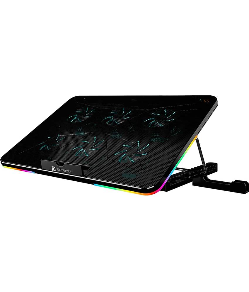 Portronics Cooling Pad For Upto 43.18 cm (17) Black