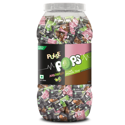 Pulse Pops || Soft Chews || 230 Pieces || 897 Gram