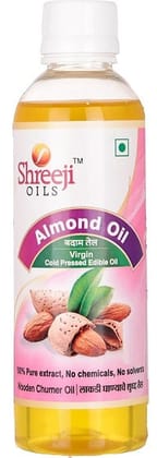 Shreeji Oils Sweet Almond Virgin Cold Pressed Edible Oil, 1 L