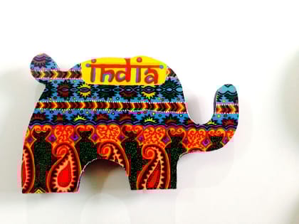 Ethereal Elephant India Wooden Magnet