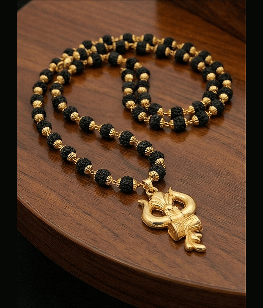 MGSV Gold Men's Religious Mala ( Pack of 1 )