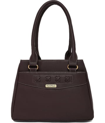 Fostelo Brown P.U. Shoulder Bag