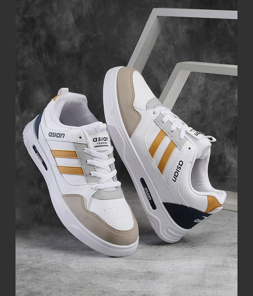 ASIAN BOSTON-02-BIG White Men's Sneakers