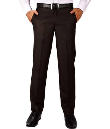 Inspire Clothing Inspiration - Brown Polycotton Slim - Fit Men's Formal Pants ( Pack of 1 )
