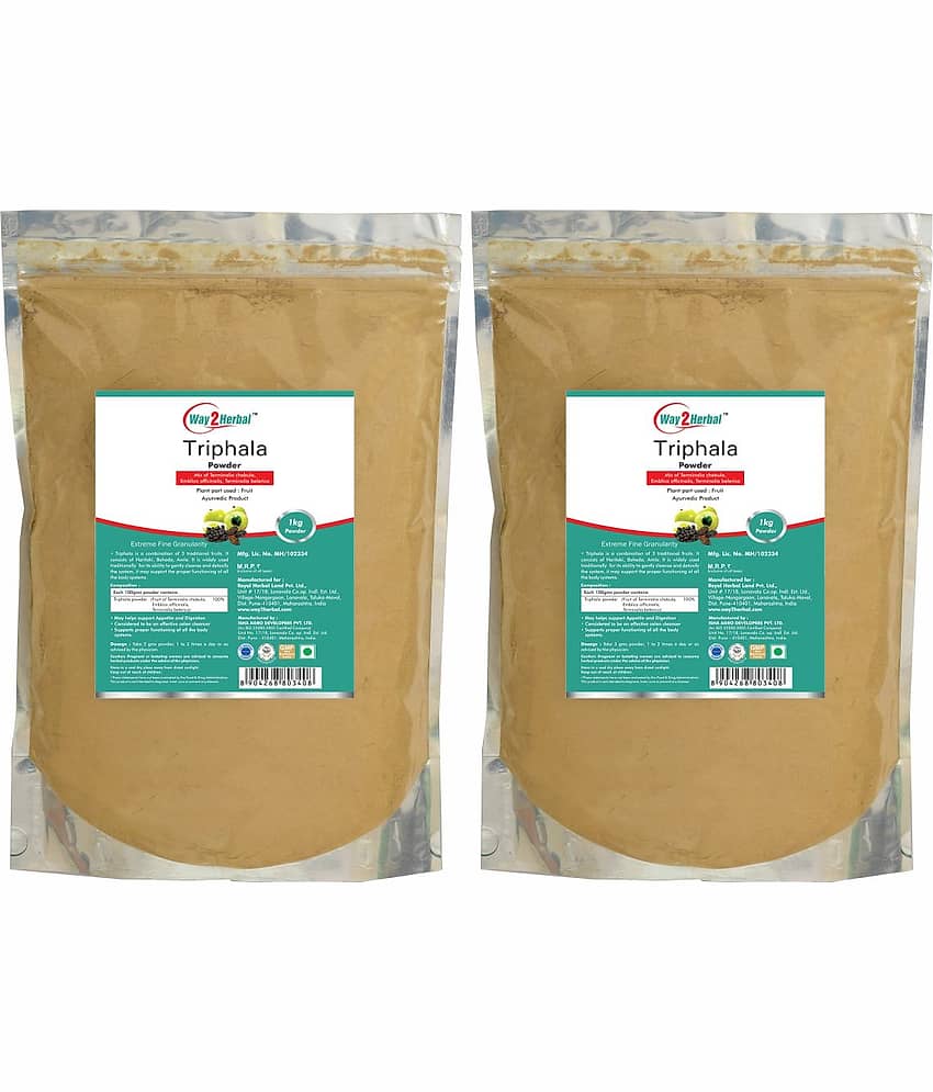 Way2Herbal Triphala Powder 1 kg Pack of 2