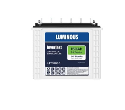 Luminous ILTT 18060 150Ah Tall Tubular Plate Inverter Battery for Home, Office & Shops
