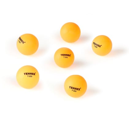 Table Tennis Ball (Pack of 6) - T-333-Orange