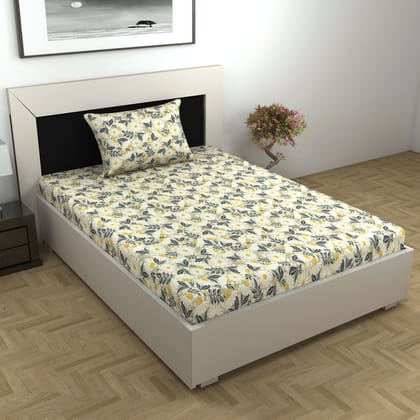 Vintage Daisies Elegant Bedsheet For Single Bed-Single / Vintage Daisies / FL-2014-SB