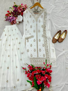 Party Wear Beautiful Top-Sarara And Fancy Dupatta Party Wear Beautiful Top-Sarara And Fancy Dupatta
