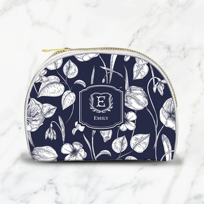 Ink Botanica Pouch-Navy / Small