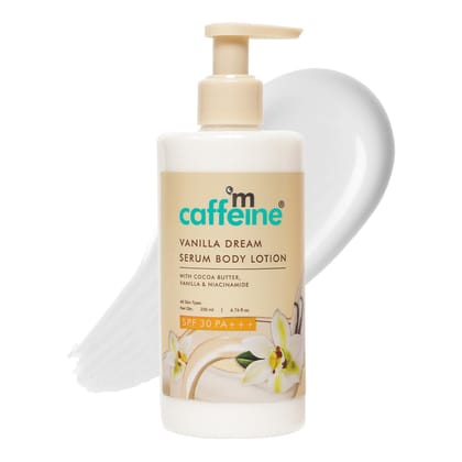 mcaffeine Vanilla Dream Serum Body Lotion Spf 30 Pa+++ For Women And Men | Uva And Uvb Protection, No White Cast | Sunscreen Body Lotion With Niacinamide & Cocoa Butter | 200Ml mcaffeine Vanilla Dream Serum Body Lotion Spf 30 Pa+++ For Women And Men | Uv