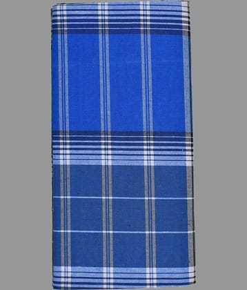 Shyam Handloom Cotton Men's Lungi Blue ( Pack of 1 )