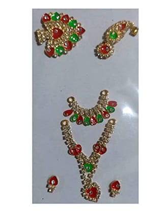 VARNI CREATION Diamond Set for Small and Medium Ladoo Gopal (Assorted Colour)