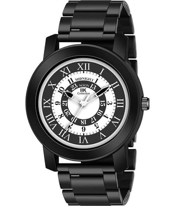 IIK COLLECTION - Black Stainless Steel Analog Men's Watch