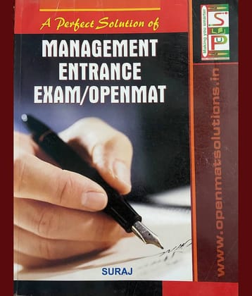 A Perfect Solution of Management Entrance Exam/OPENMAT