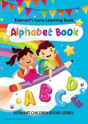 Edsmart Nursery Alphabet Writing Book for 3 Years Old | Alphabet Capital Letters, Coloring, Pattern tracing, Handwriting Practice Book, Big Letters of Alphabet