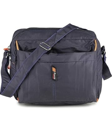 Ozel Bag Navy Blue Solid Messenger Bag