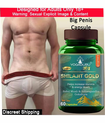 Pure Natural & Herbal Shilajit Gold Capsules - 60 Capsules, 500MG - Natural Energy Booster