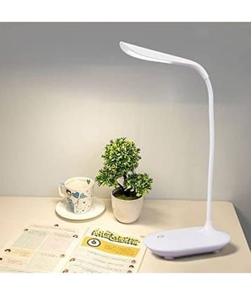 DAYBETTER White Study Table Lamp ( Pack of 1 )