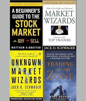 A Beginner's Guide to the Stock Market + Unknown Market Wizards + Market Wizards: Interviews with Top Traders  + Trading in the Zone